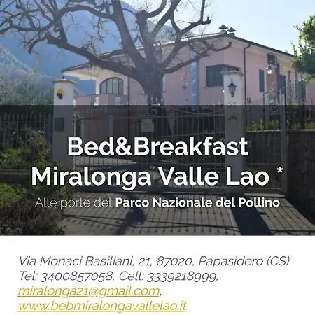 Miralonga Valle Lao Bed & Breakfast Papasidero